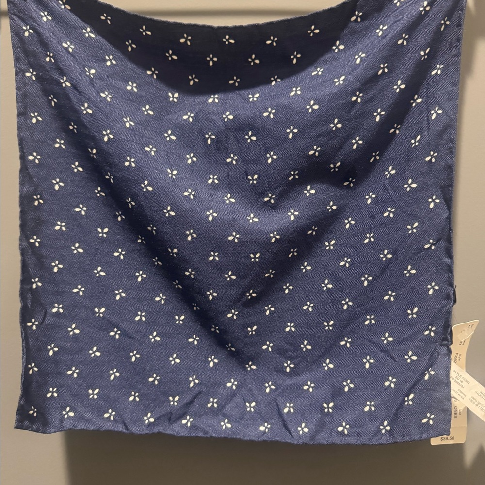 Floral Blue pocket Square